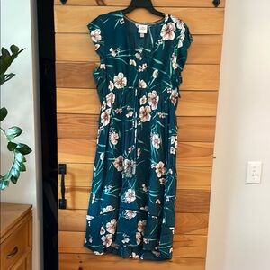 Knox Rose Floral Flutter Sleeve Sundress